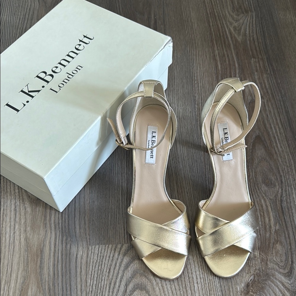 LK Bennett Gold Women's Sandals